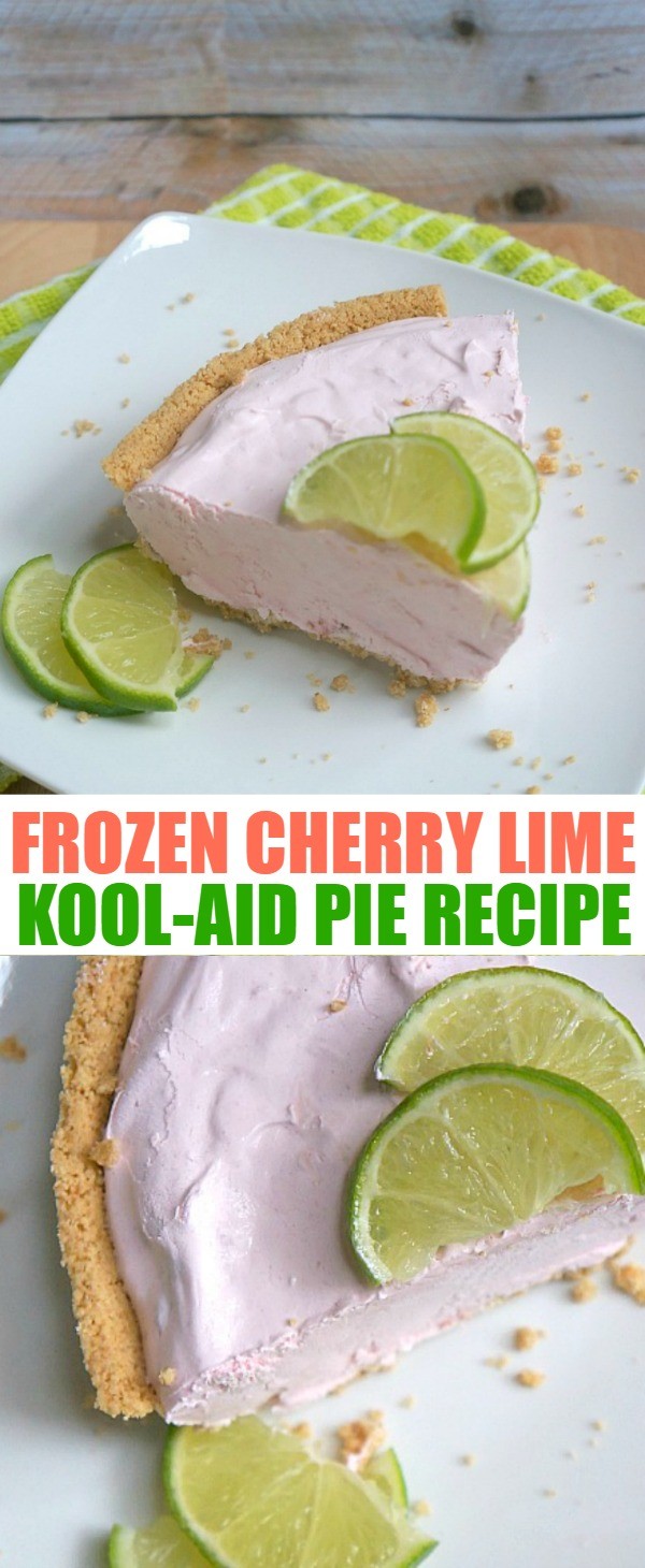 Frozen Lime and Cherry Kool Aid Pie Recipe - A Cool and Tasty Summer Treat!