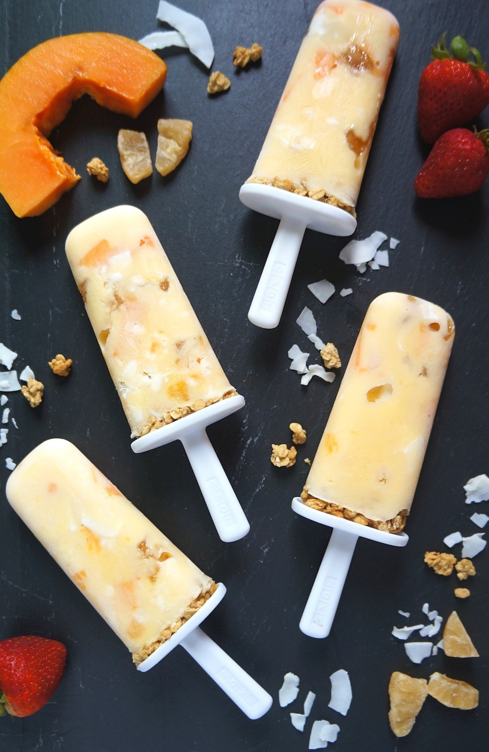 Cool Off With These Easy Homemade Tropical Frozen Yogurt Popsicles!